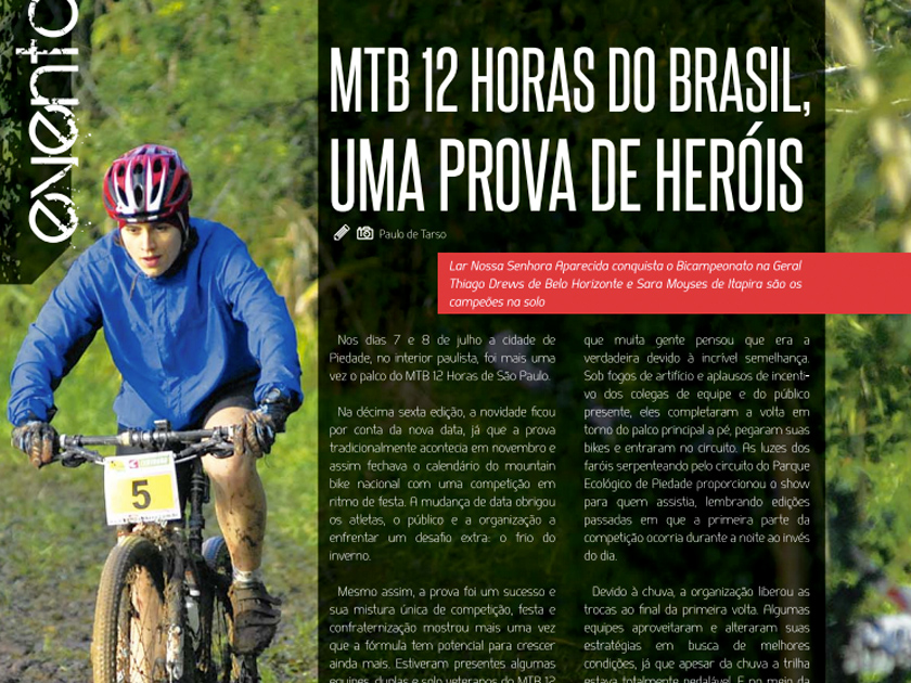 Revista Bicicleta nº 20 - MTB 12 horas uma prova de Heróis