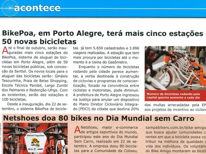 Revista Bicycle – Acontece – Bike Amigo